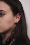 Bilde av Ørepynt, Liti rose, Filigran, Oksidert sølv